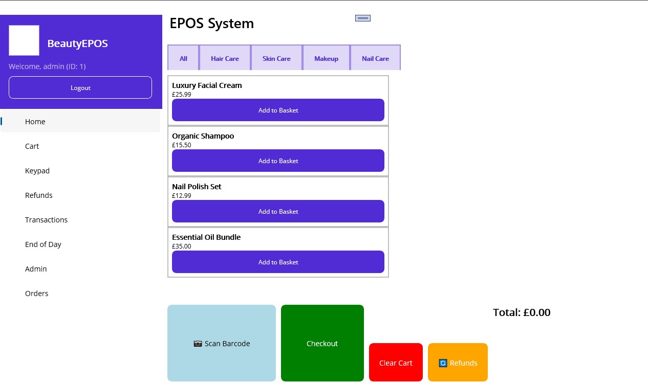 BeautyEPOS Software